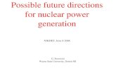 Possible future directions for nuclear power generation