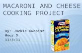Macaroni and Cheese Cooking Project