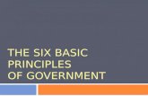 The six basic Principles  of Government