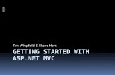 Getting  Started with  ASP.Net  MVC
