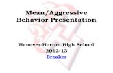 Mean/Aggressive Behavior Presentation