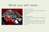 What you will need...