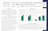 Benefits of the Use of a Cooling Blanket Postoperatively in Lumbar Spine Fusion Patients