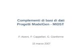 Complementi di basi di dati Progetti ModelGen - MIDST