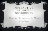 Interactive  STUDENT Notebooks