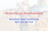 Obstacles to  Development