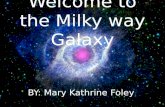 Welcome to the Milky way Galaxy
