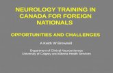 NEUROLOGY TRAINING IN CANADA FOR FOREIGN NATIONALS OPPORTUNITIES AND CHALLENGES