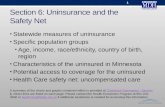 Section 6: Uninsurance and the  Safety Net