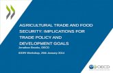 Agricultural trade and food security:  IMPLICATIONS FOR TRADE POLICY AND DEVELOPMENT GOALS