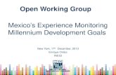 Mexico’s Experience Monitoring Millennium Development Goals