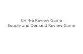 CH  4-6  Review Game Supply  and  Demand Review Game