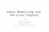 Urban  M odelling and  Decision  Support