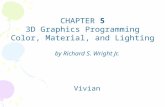 CHAPTER  5 3D Graphics Programming Color, Material, and Lighting