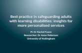 PI: Dr Rachel  Fyson Researcher: Dr Anne Patterson University of Nottingham