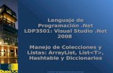 Lenguaje de Programación  .Net LDP3501: Visual Studio  .Net  2008