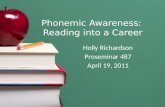 Phonemic Awareness:  Reading into a Career