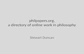philpapers , a directory of online work in philosophy