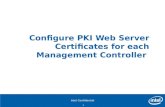 Configure PKI Web Server Certificates for each Management Controller