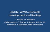 Update: AFWA ensemble development and findings