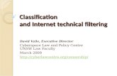 Classification  and Internet technical filtering