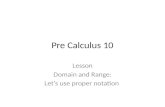 Pre Calculus 10