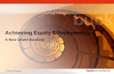 Achieving Equity  Effectiveness
