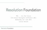 PRS  - its the Future CIH Annual Harrogate Conference 2011 Wednesday 22 nd  June 2011