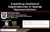 Exploiting Statistical Dependencies in Sparse Representations