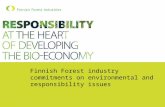 Finnish Forest industry commitments on environmental and responsibility issues