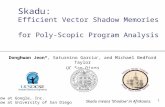 Skadu : Efficient Vector Shadow Memories  for Poly- Scopic  Program Analysis