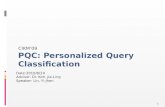 PQC: Personalized Query Classification