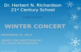 Dr. Herbert N. Richardson 21 st  Century School