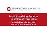 Institutionalizing Service-Learning at Ohio State