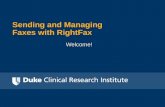 Sending and Managing Faxes with RightFax