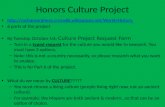 Honors Culture  Project