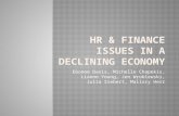 HR & Finance Issues in a declining economy