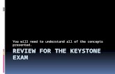 Review for the keystone exam