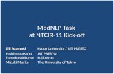 MedNLP Task  at NTCIR - 11 Kick-off