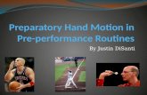 Preparatory Hand Motion in Pre-performance Routines