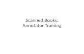 Scanned Books: Annotator Training