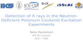 Detection  of X  rays  in the  Neutron-Deficient  Polonium Coulomb  Excitation Experiments