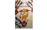 Finger Paint  Reindeer