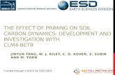 The Effect of Priming on Soil Carbon Dynamics: Development  and  Investigation with  CLM4-BeTR