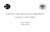 CSE373: Data Structures & Algorithms Lecture  7 :  AVL Trees