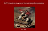 Unit 7:  Napoleon, Congress of Vienna & Nationalist Revolutions