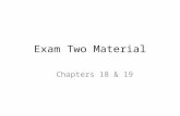 Exam Two Material