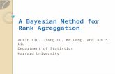 A Bayesian Method for Rank  Agreggation