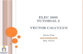 ELEC 3600  Tutorial  2  Vector Calculus
