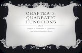 Chapter 5: Quadratic Functions